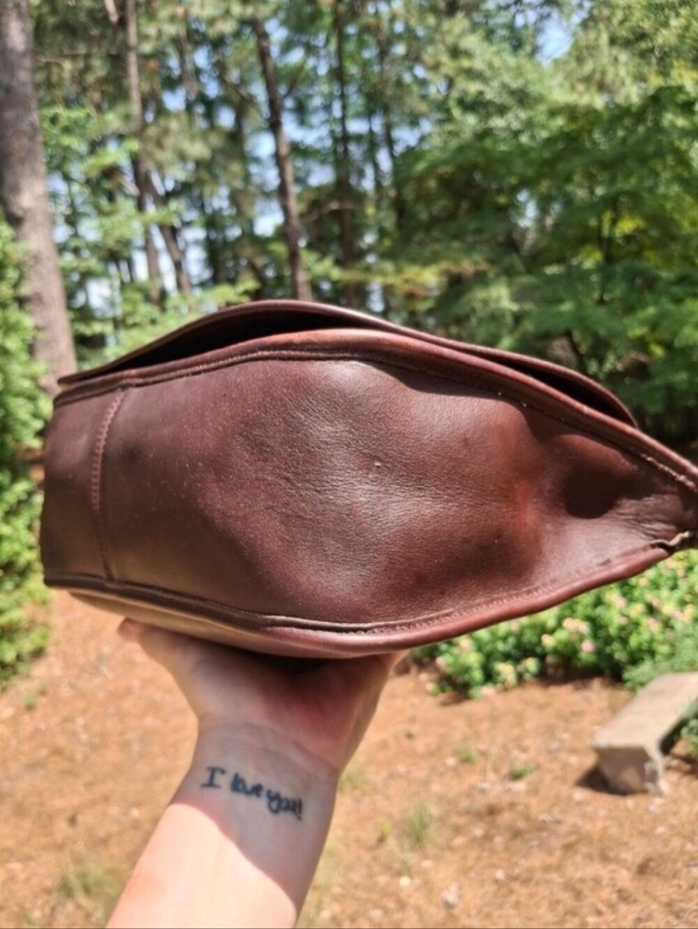 Vintage 2000 Coach Mahogany Glove Tanned Leather Patricia's Legacy Bag #9951 - Picture 8 of 16